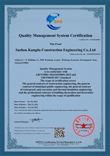 Quality Management System Certification